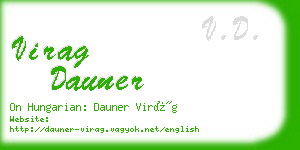 virag dauner business card